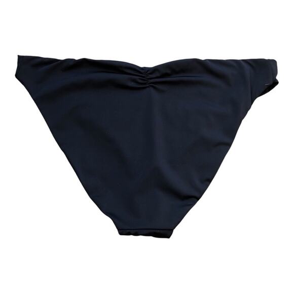 Andie NWT The Symi Sustainable High Leg Cut Low Rise Bikini Bottom Black XL - Picture 7 of 15